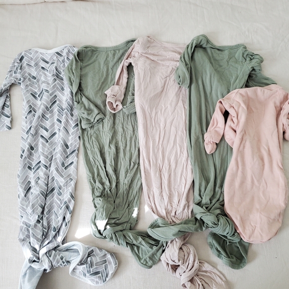 Sleep gowns bundle newborn 3 months gender neutral Goumi Baby Noah - Picture 9 of 9